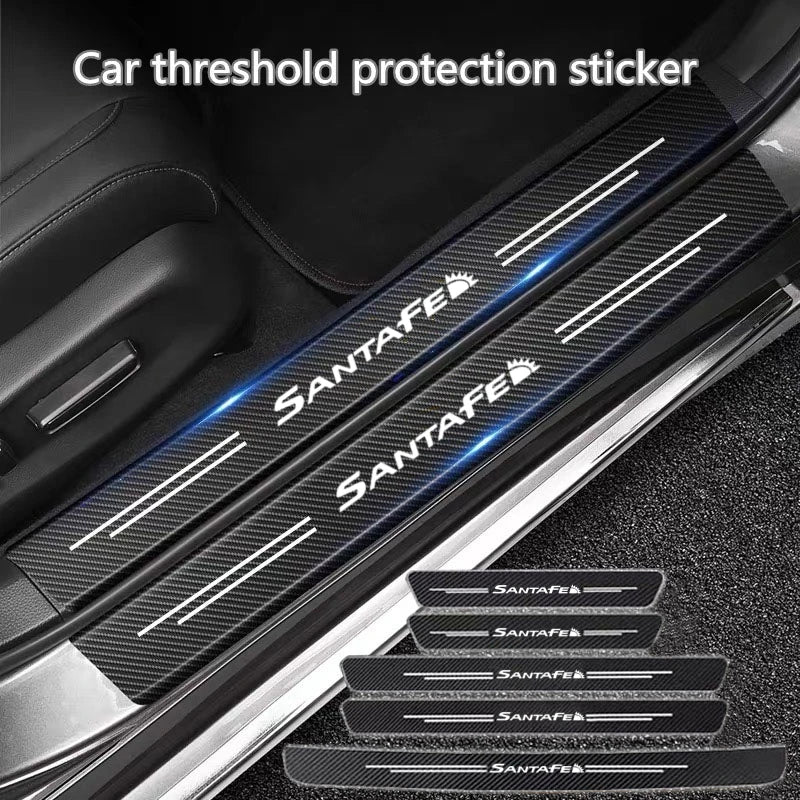 60X7CM Car Door Sill Side Anti Scratch Protector Strip Carbo