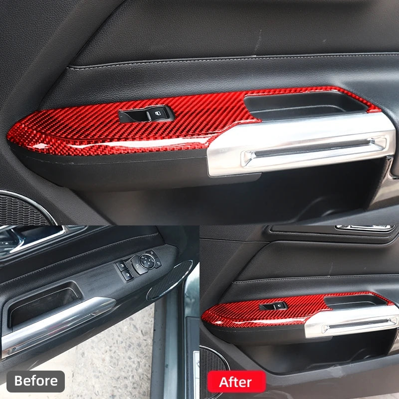For Ford Mustang GT 2015-2021 Accessories Carbon Fiber Car W