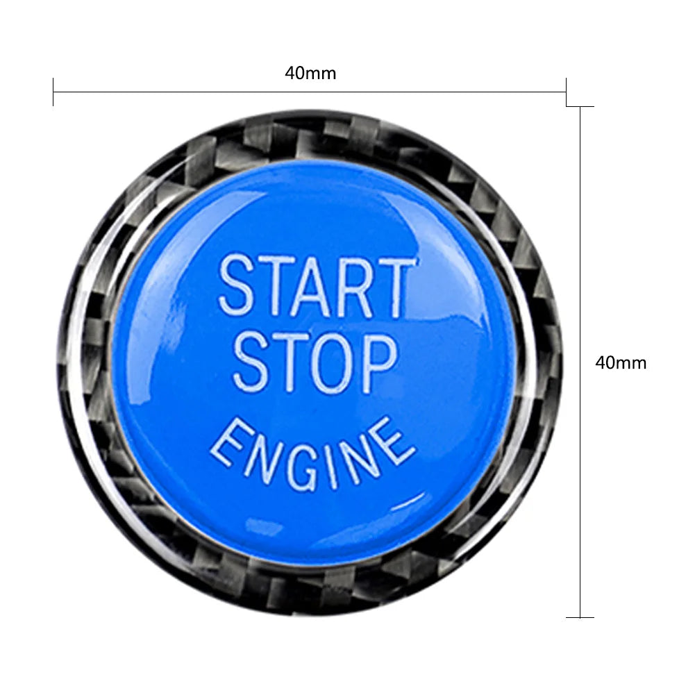Car Engine Start Stop Button Replace Cover Switch Trim Ring 