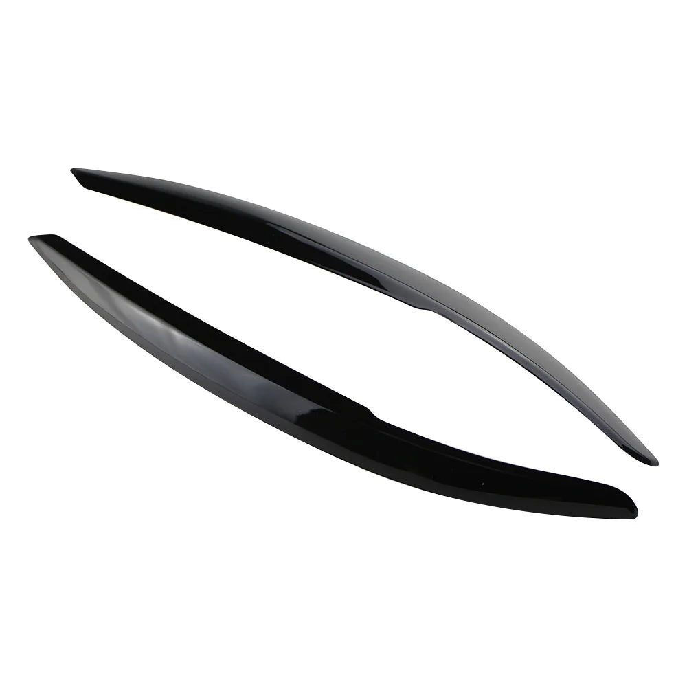 2Pcs/set Carbon Fiber Car Headlight Lamp Eyebrow Eyelid Trim