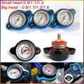 Gauge Radiator Cap For Car Motorcycle Racing 0.9/1.1/1.3/1.8