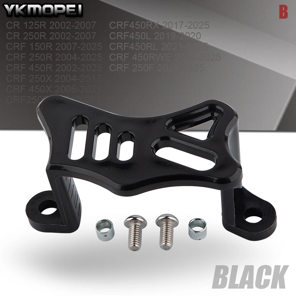 YK Motorcycles Rear Brake Caliper Cover Guards For HONDA CR 125R 2002-2007 CRF 250F 2019-2025 Dirt Pit Bike Motocross Accesories