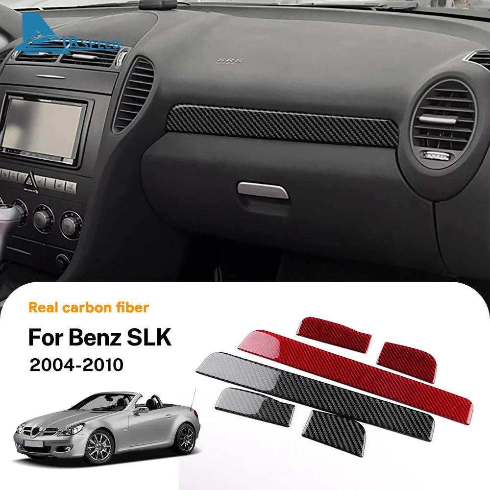Real Soft Carbon Fiber Trim Sticker For Mercedes Benz SLK R1