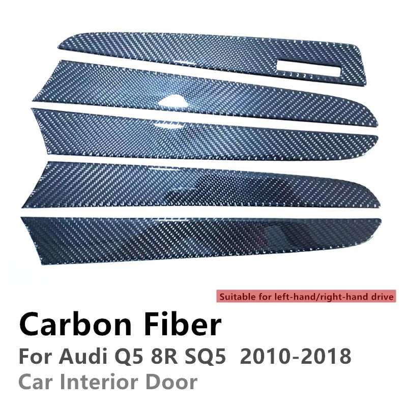 For Audi Q5 8R SQ5 Carbon Fiber Auto Door Dashboard Panel St