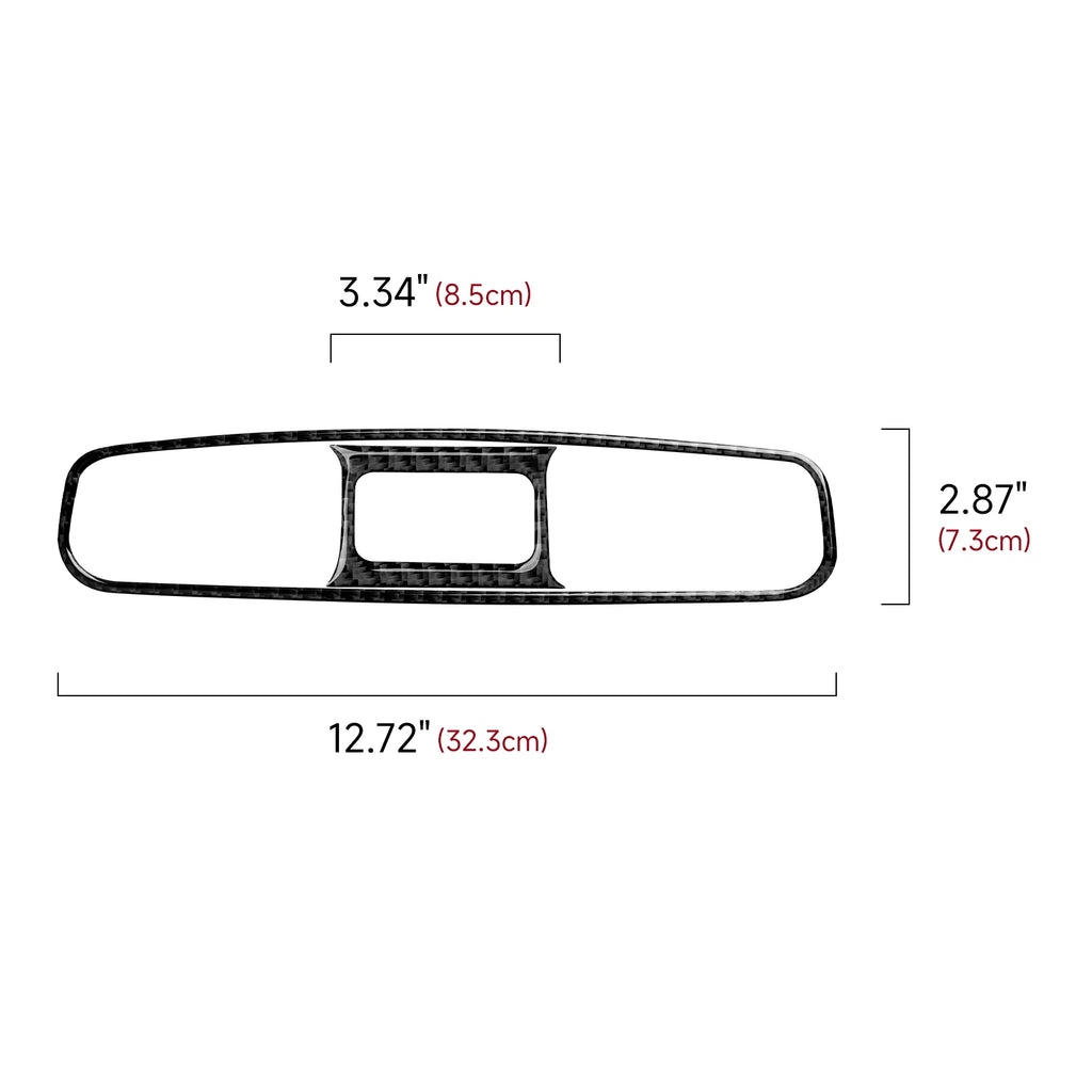 Carbon Fiber Interior Sticker. Car Center Console Side Air O