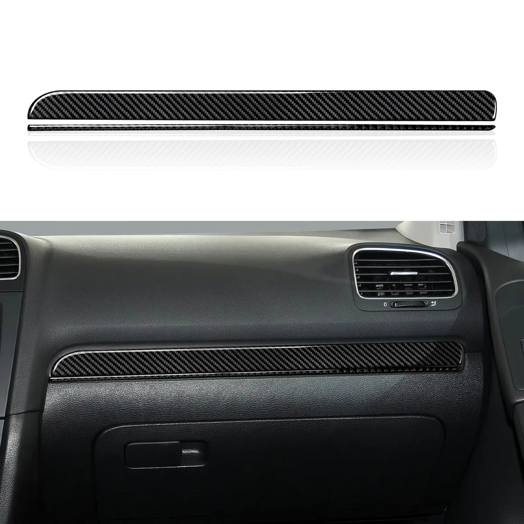 Car Center Console Gear Shift Panel For Volkswagen Golf VI MK6 GTI R Plus (2010-2014) Carbon Fiber Interior Sticker Trim Set Kit