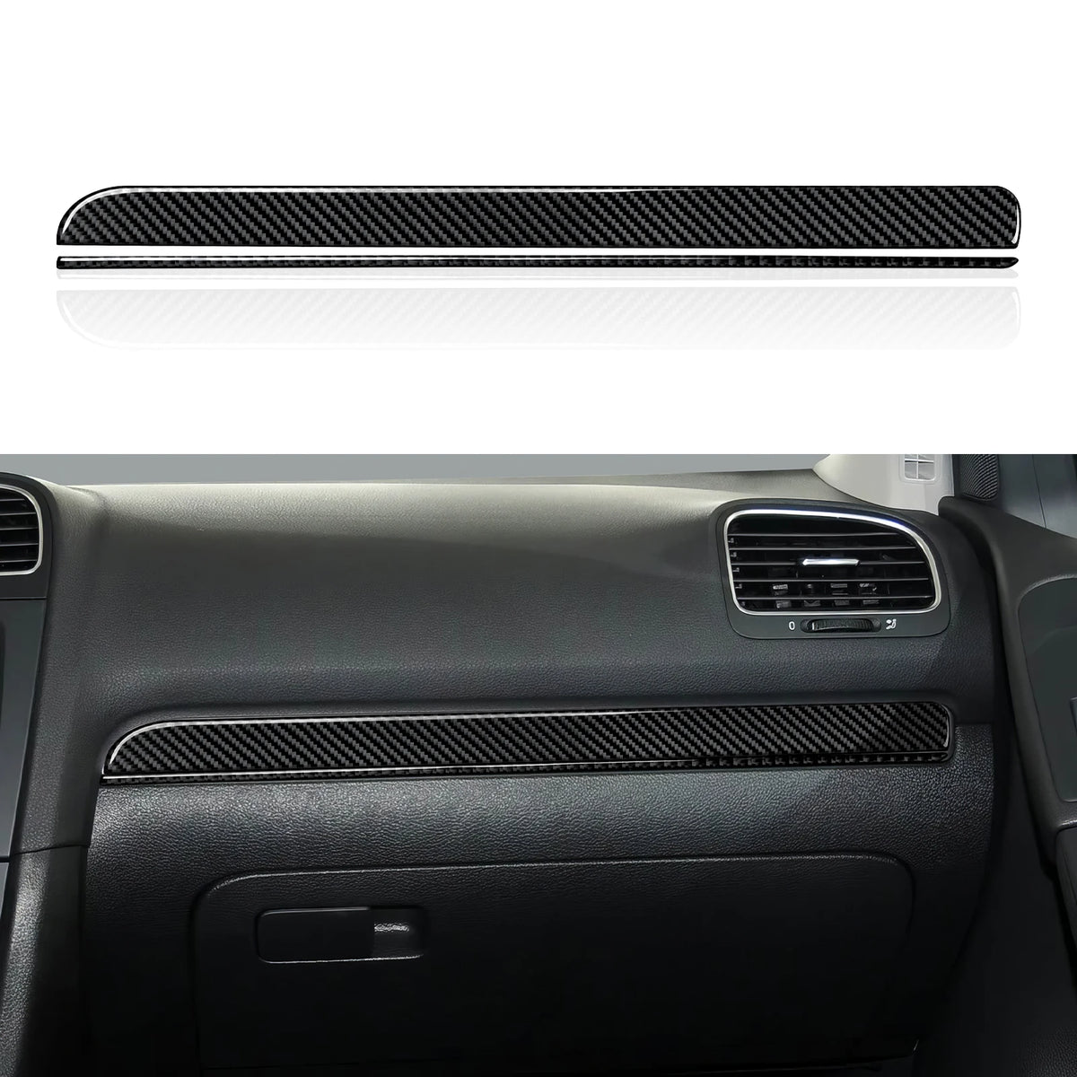 Car Center Console Gear Shift Panel For Volkswagen Golf VI MK6 GTI R Plus (2010-2014) Carbon Fiber Interior Sticker Trim Set Kit