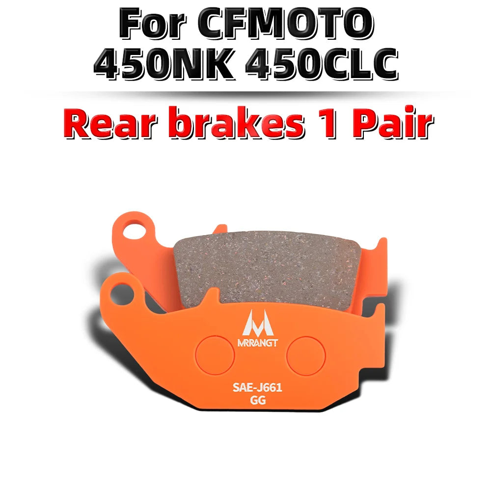 MRRANGT Ceramic Brake Pads Performance Brake Kit fit for CFMOTO 450SR 450NK 450MT 450SR-S 450CL-C 250SR 250NK CLX250 250CL-C
