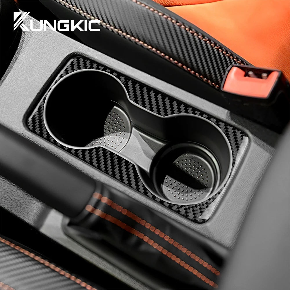 Real Soft Carbon Fiber Sticker For Seat Leon 2013 2014 2015 