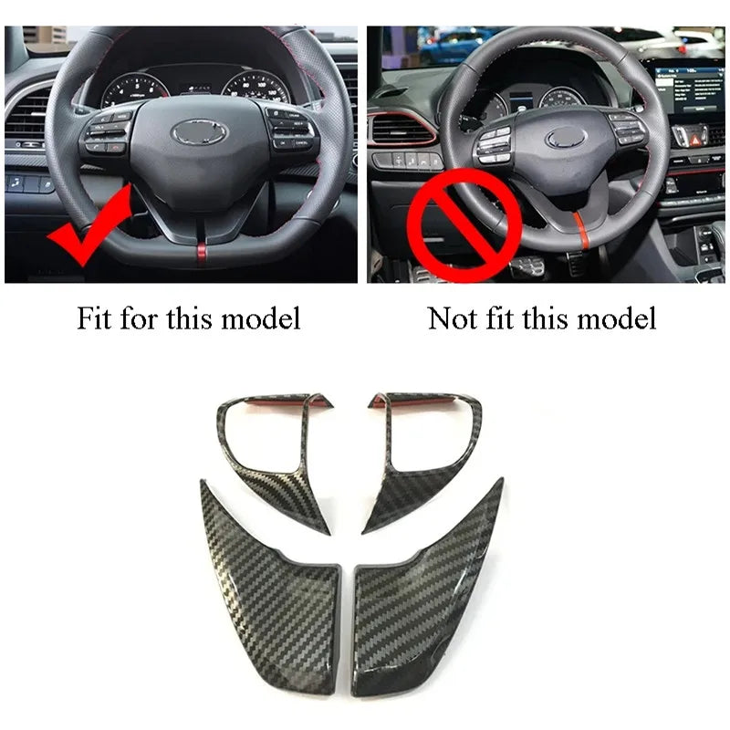 For Hyundai Elantra 2017-2020 IONIQ Veloster Carbon Fiber St