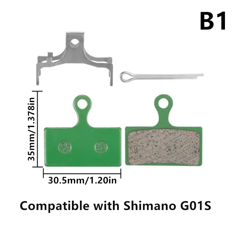 4/10Pairs Bicycle MTB Ceramic Disc Brake Pads For Shimano B0