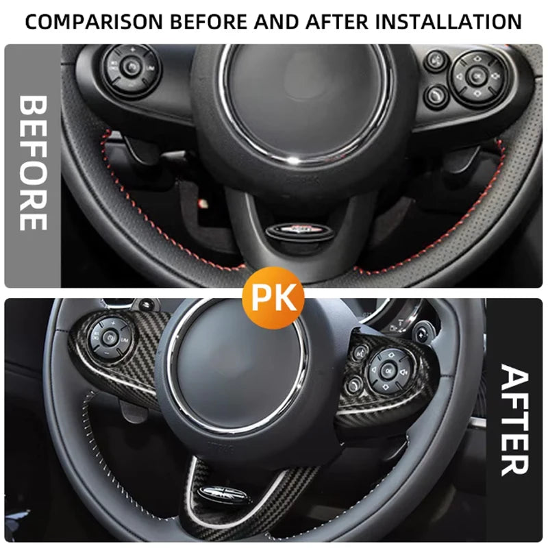 3pcs ABS Carbon Fiber For BMW MINI Cooper F54 F55 F56 F57 F6