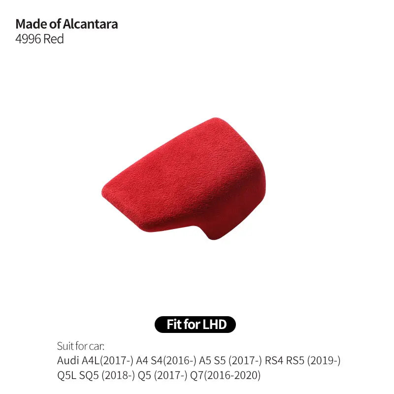 Made of Alcantara For Audi Sport B9 F5 FY A4 S4 A5 S5 RS4 RS5 Q5L SQ5 Q5 Q7 Gear Shift Knob Cover Trim Car Interior Accessories