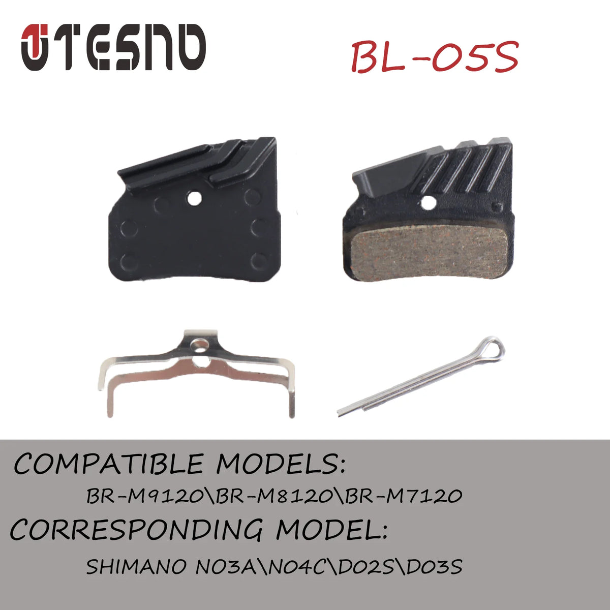 MTB Bicycle 4-Piston Metal Ceramic Brake Pads N03A N04C D02S