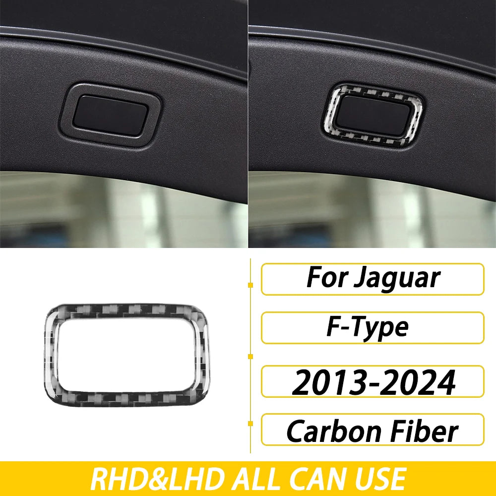 For Jaguar F-TYPE 2013-2024 Carbon Fiber Center Console Gear Shift Dashboard Air Vent Panel Trim Set Car Accessories Sticker
