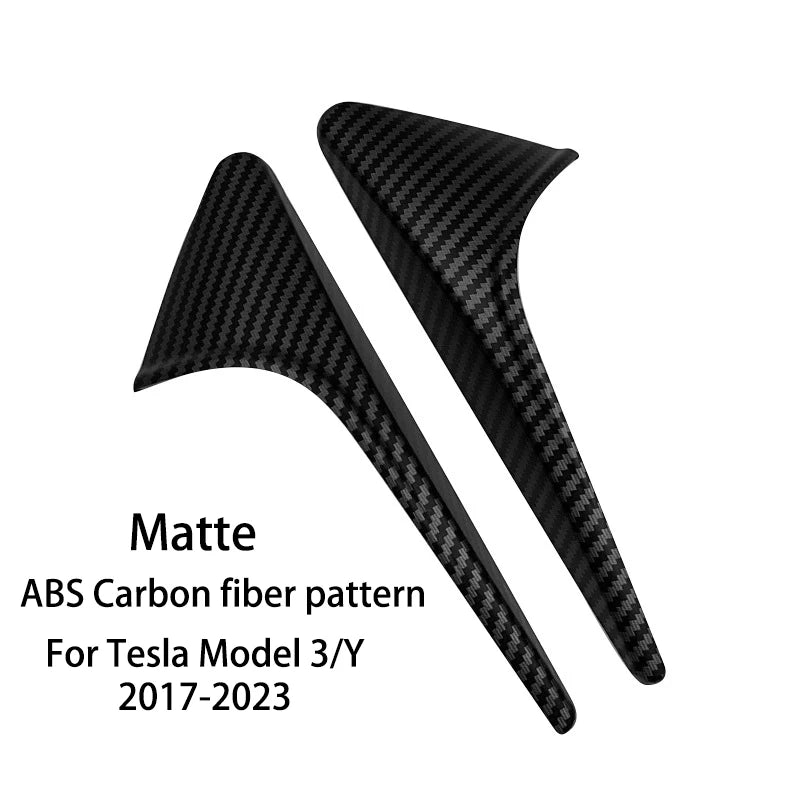 For Tesla Model 3/Y Side Camera Protection Cover Carbon Fiber Fender Trim Cover Car Modification Accessories Tesla 2017-2025