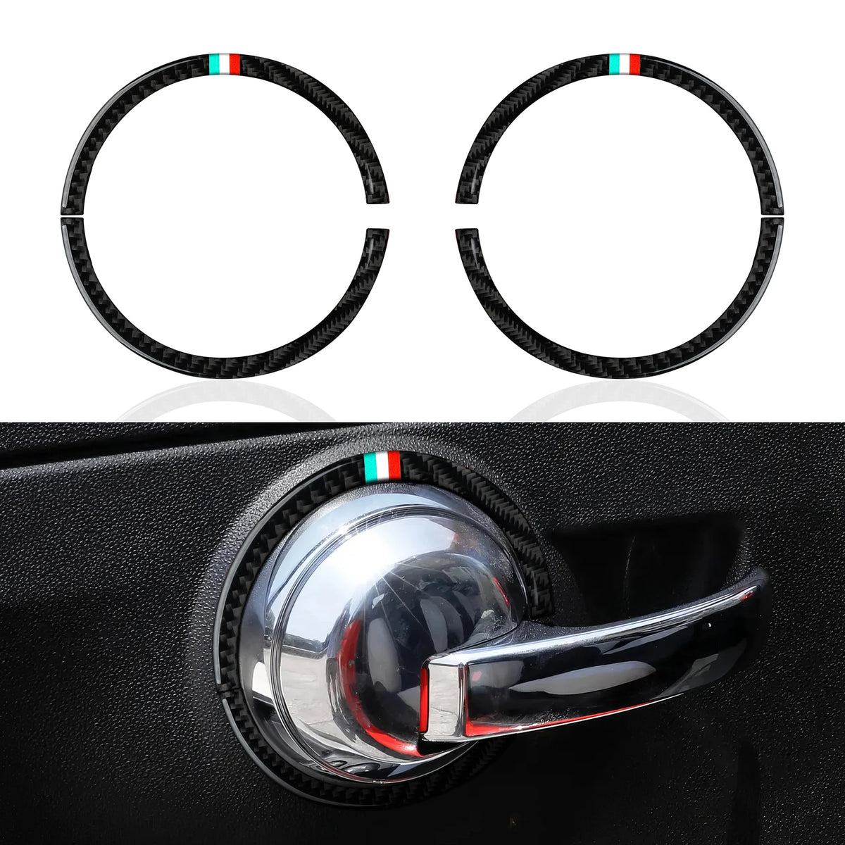 Car Center Console Gear Shift Panel Trim Accessories For Fiat Abarth 500 500C 500e 595C 695 C Carbon Fiber Interior Sticker.