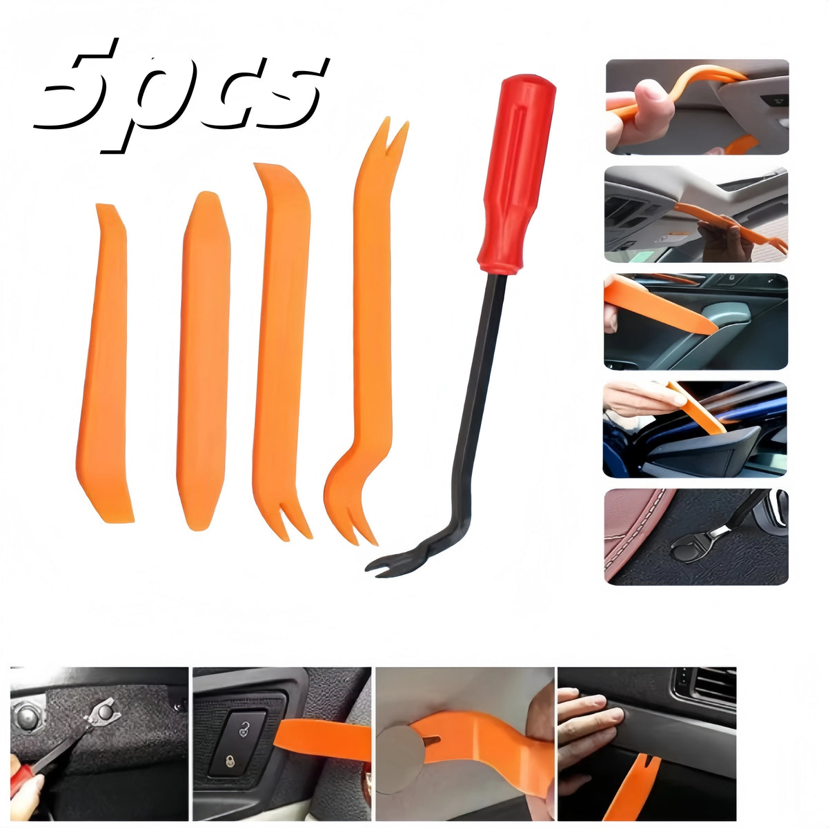 Auto Door Clip Panel Trim Removal Tool Kit Car Interior Repa