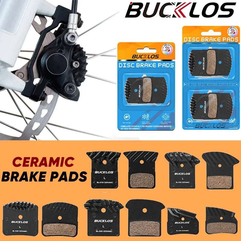BUCKLOS Ceramic Hydraulic Brake Pads Heat Dissipation Bicycl
