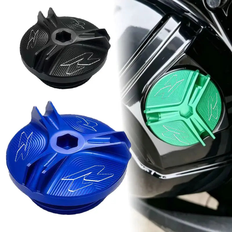 Motorcycle Engine Oil Cap Bolts Fuel Filler Cap Protection A