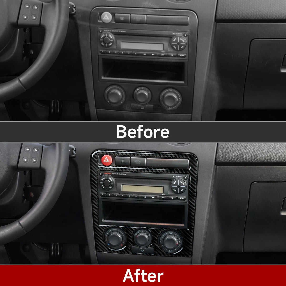 For SEAT Cordoba 6L(2003-2009) Ibiza 6L (2002-2007) Trim Acc