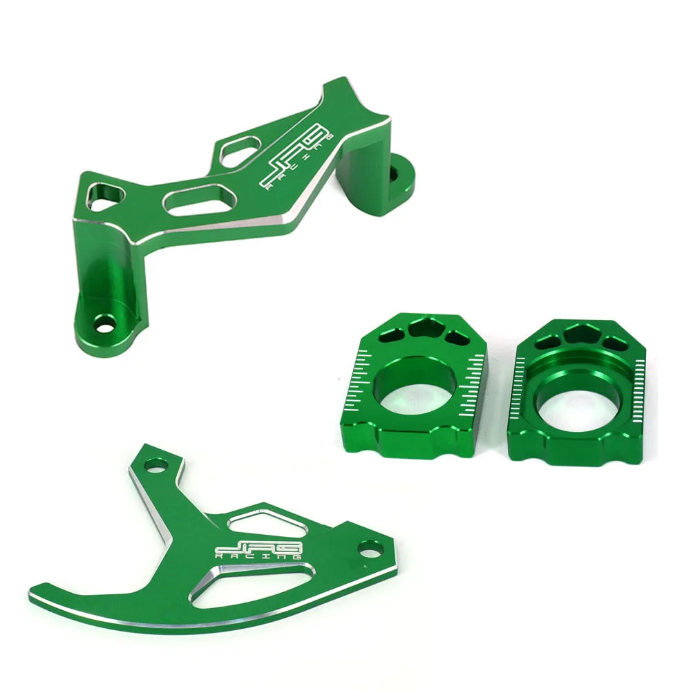 Motorcycle CNC Rear Brake Disc Caliper Guard Cover Protector Axle Block For Kawasaki KX250F KX450F KX 250 250F 450 450F