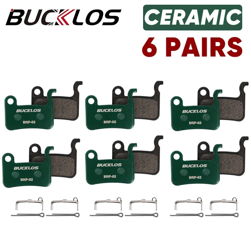 BUCKLOS Ceramic Hydarulic Disc Brake Pads For SHIMANO A01S M06 M07 Road Bicycle MTB Brake Pad Wear-resistant Disc Brake Pads