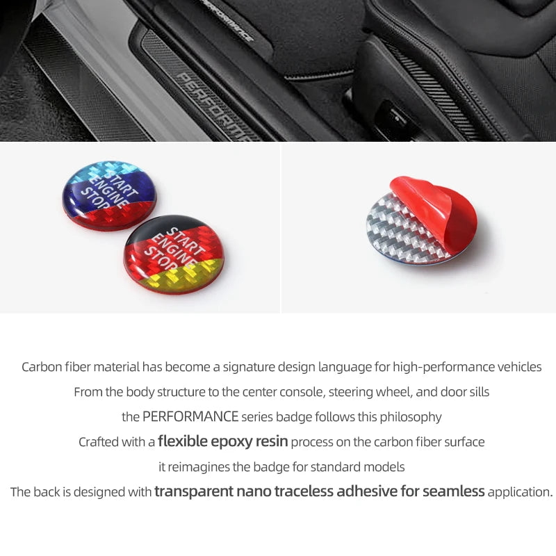 Engine Start Stop Button Sticker Trim Cover For BMW G20 G42 