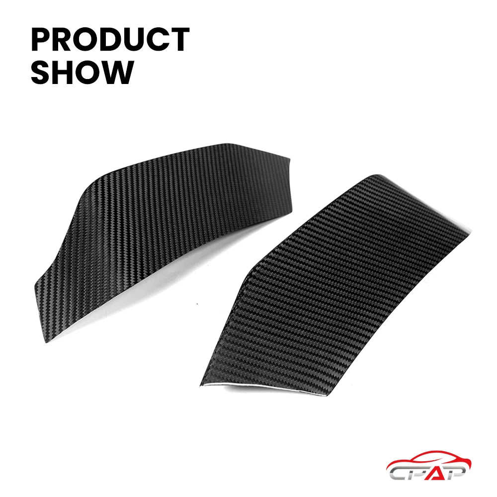 Real Dry Carbon Fiber Car Front Upper Splitter Trim For BMW 