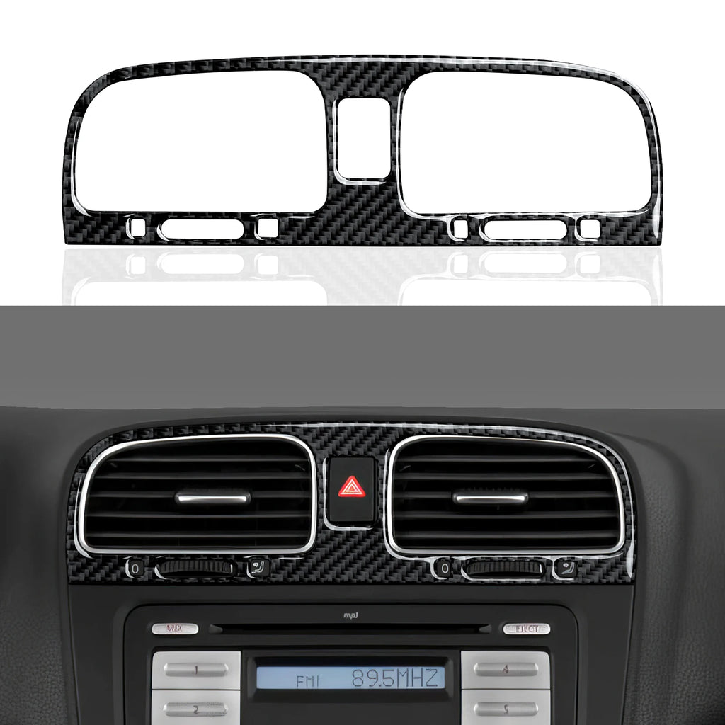 Car Center Console Gear Shift Panel For Volkswagen Golf VI MK6 GTI R Plus (2010-2014) Carbon Fiber Interior Sticker Trim Set Kit