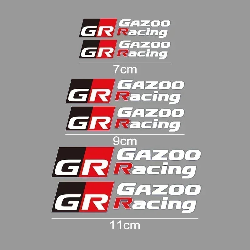 Car Brake Caliper Sticker Heat Resistant Decals for GR GAZOO