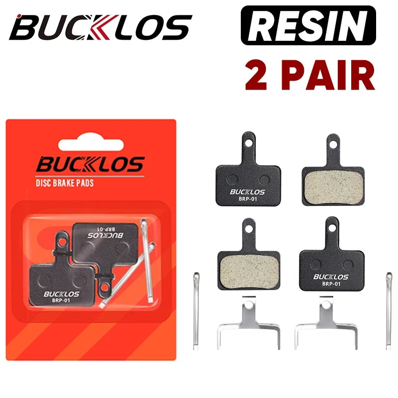 BUCKLOS Brake Pads Resin MTB Road Bike Hydraulic Disc Pads For SHIMANO MT200 B01S Wear-resistant Durable Bicycle Disc Brake Pads