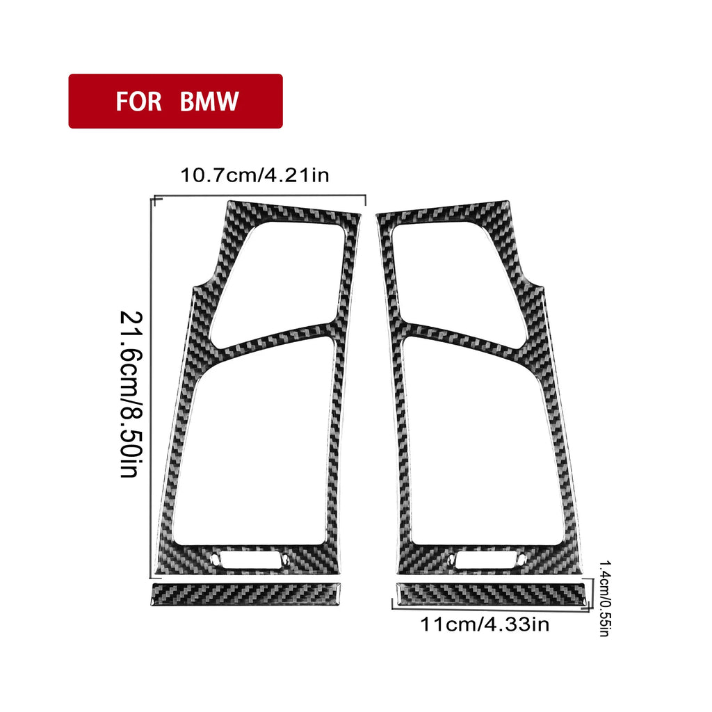 Carbon Fiber Stickers Sides Air Conditioning Outlet Panel Fr