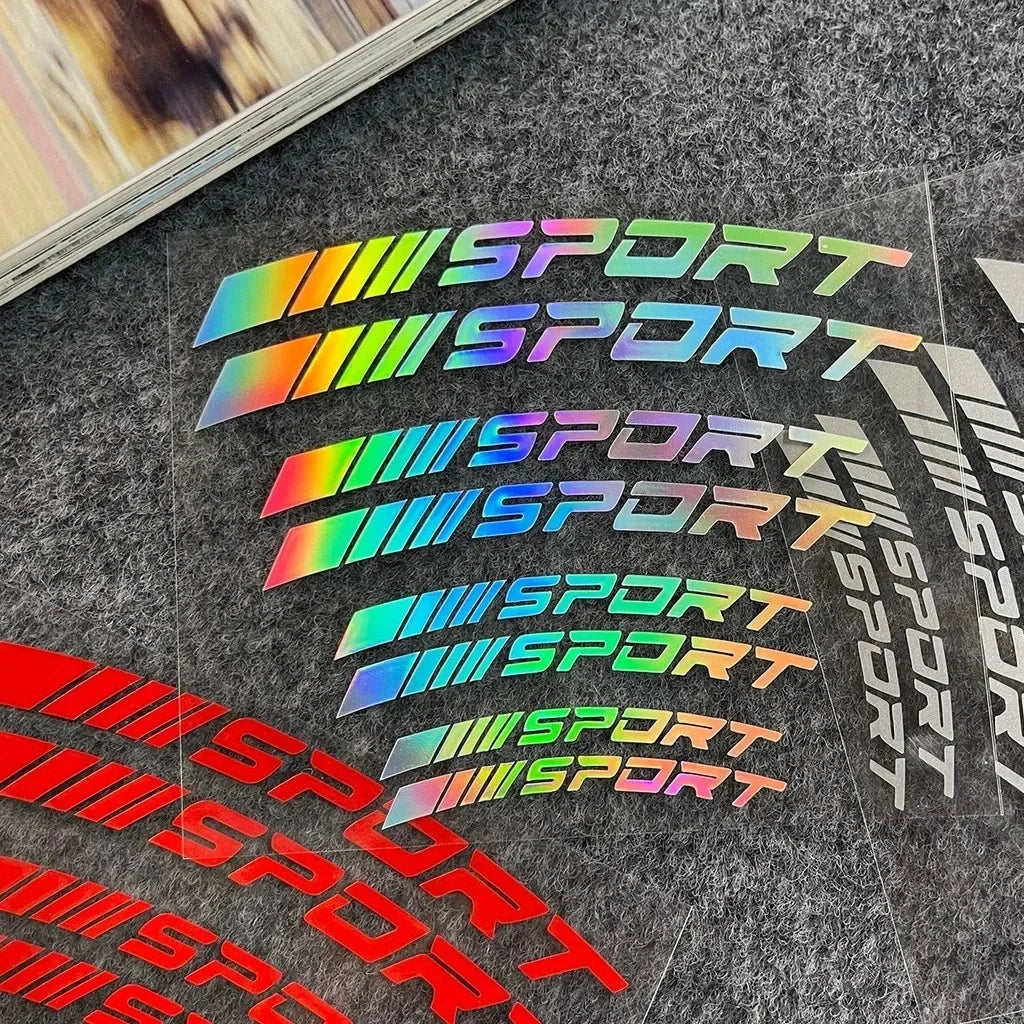 Sport Curve Brake Caliper Stickers Waterproof Reflective Hig