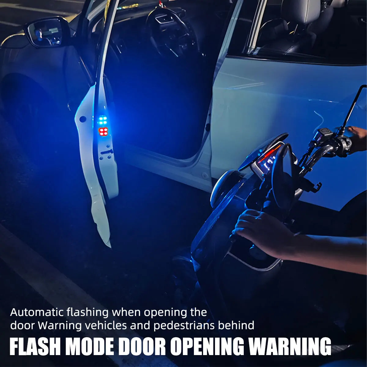 2Pcs Car LED Door Lights RGB Led Wireless Door Warning Light