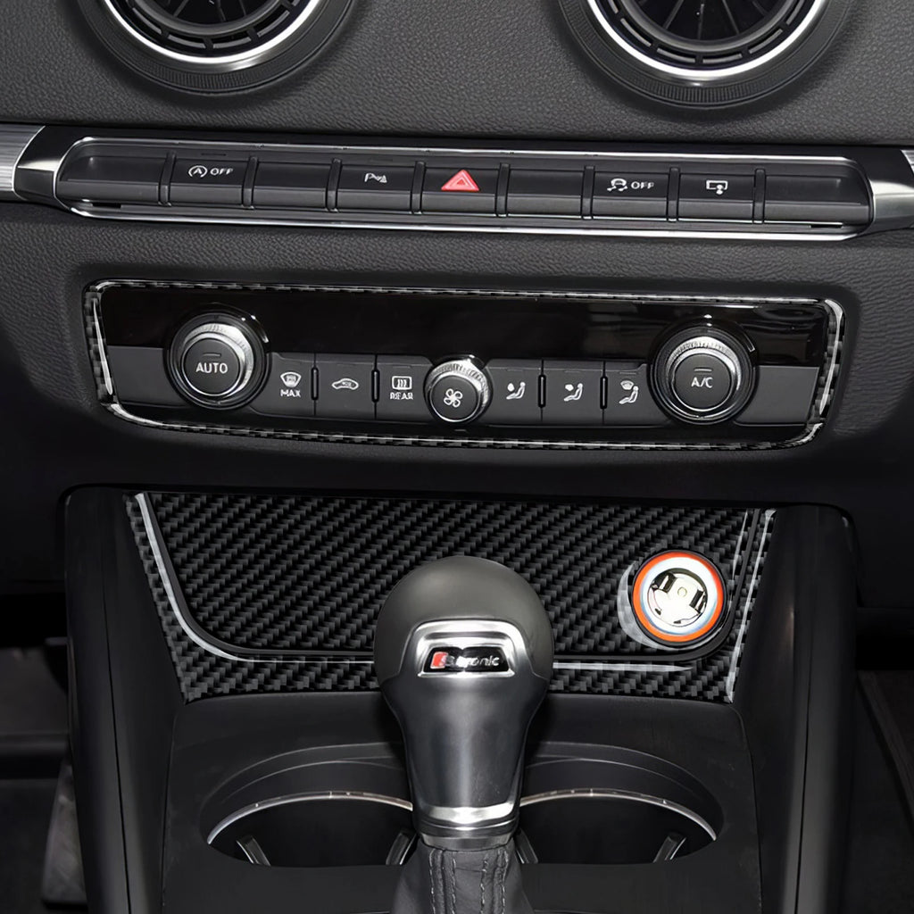 For Audi A3 S3 RS3 8V (2013-2020) Carbon Fiber Interior Stic