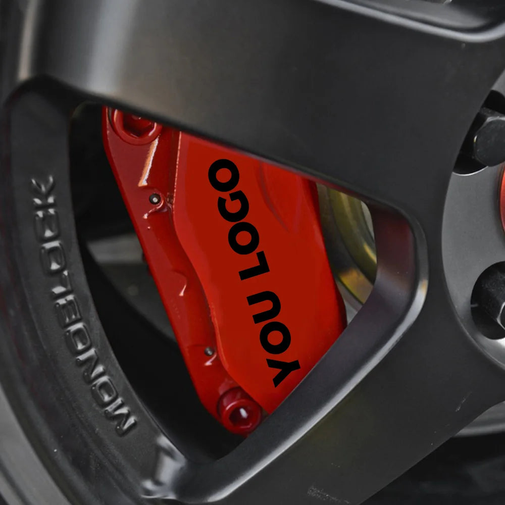 Custom Brake Caliper Logo Decal Personalized Text Brand Prem