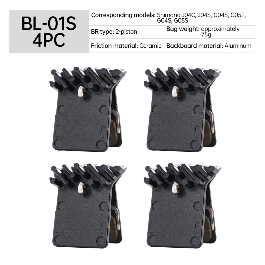 Shimano Compatible Metal Ceramic Disc Brake Pads for MTB Ebike Bike Front And Rear Cycling Accessories