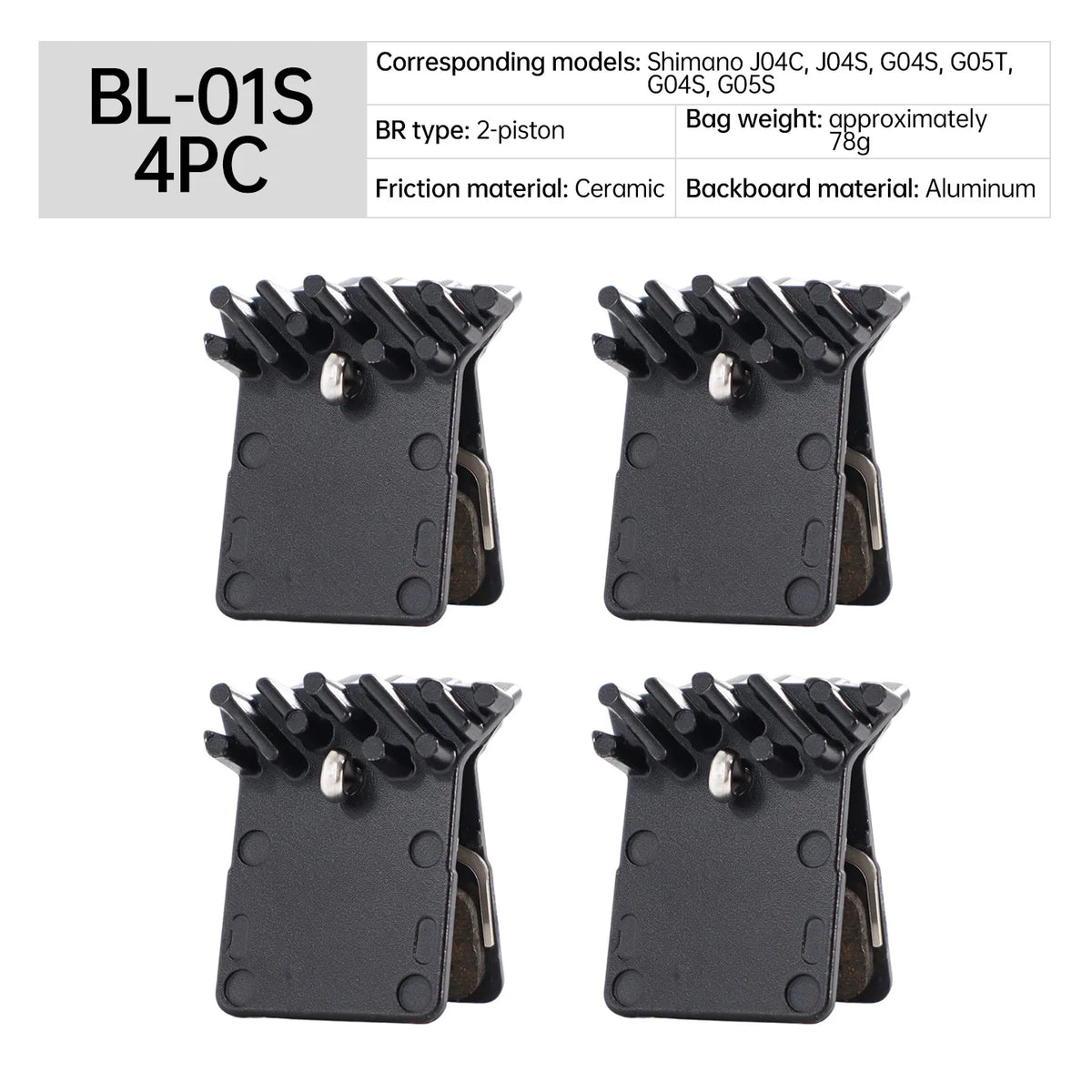 Shimano Compatible Metal Ceramic Disc Brake Pads for MTB Ebike Bike Front And Rear Cycling Accessories