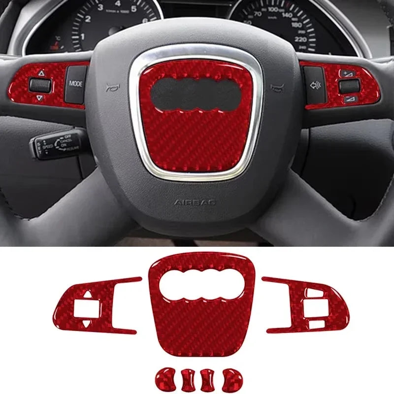 Real Carbon Fiber For Audi A4 B8 8K A6 C6 4F Q5 8R Q7 4L A3 