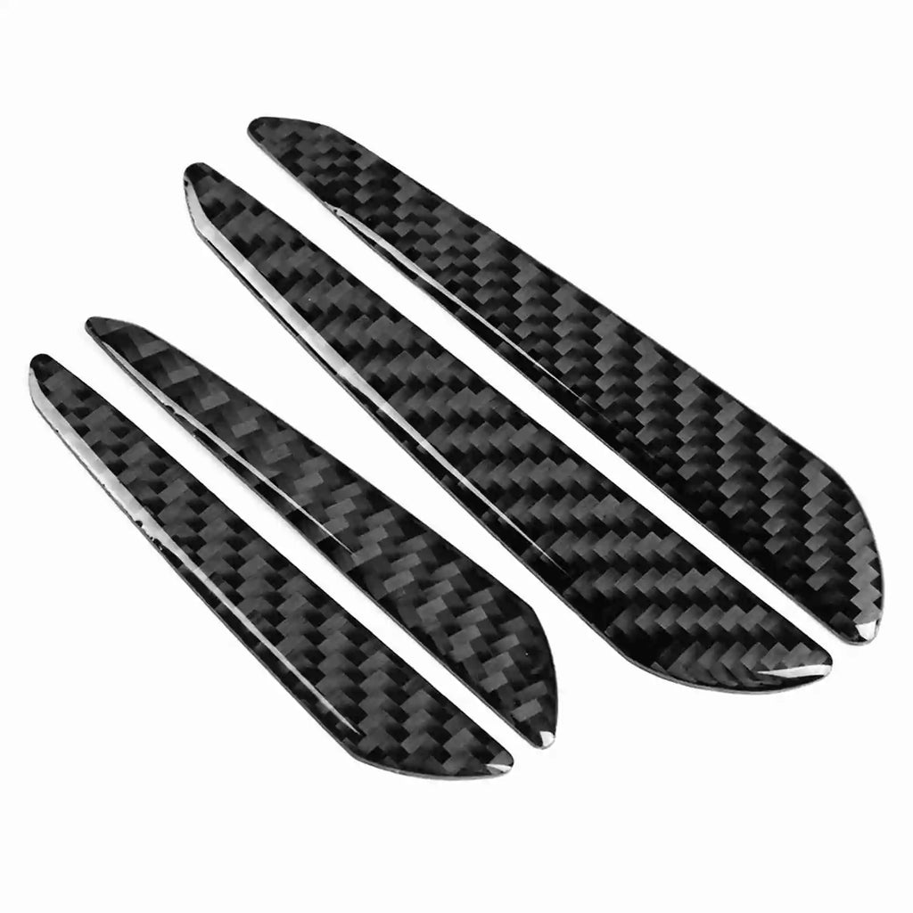 4Pcs Carbon Fiber Door Edge Guard Bumper Protector Strips Tr