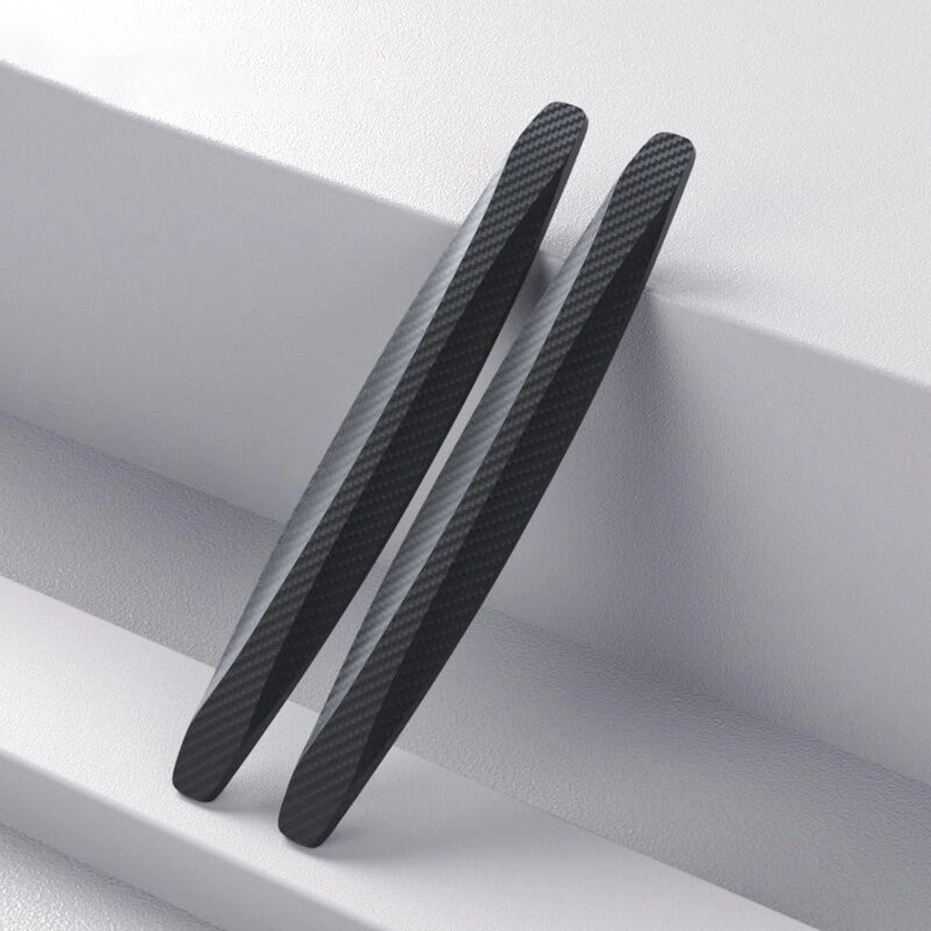 2pcs carbon fiber car anti-collision strips front and rear bumper anti-collision strips body and door anti-collision universal