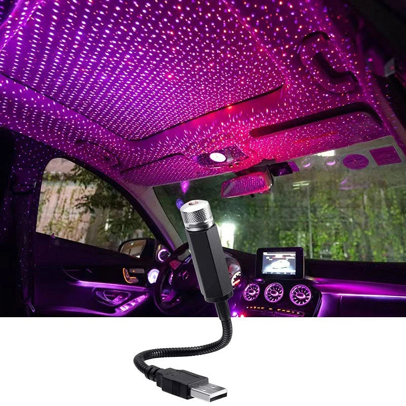 Mini LED Car Roof Star Night Light Projector Atmosphere Gala