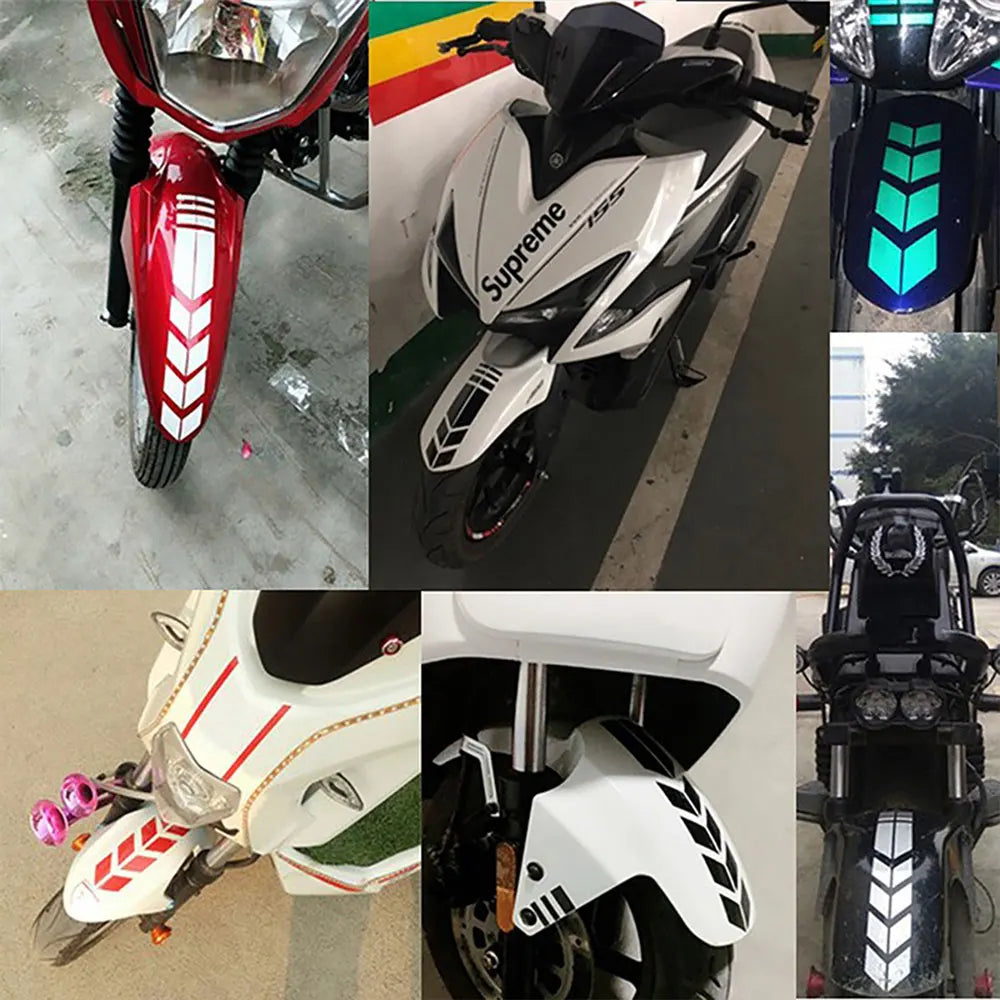 Motorcycle Arrow Stripe Stickers Fender Paste Universal Wate