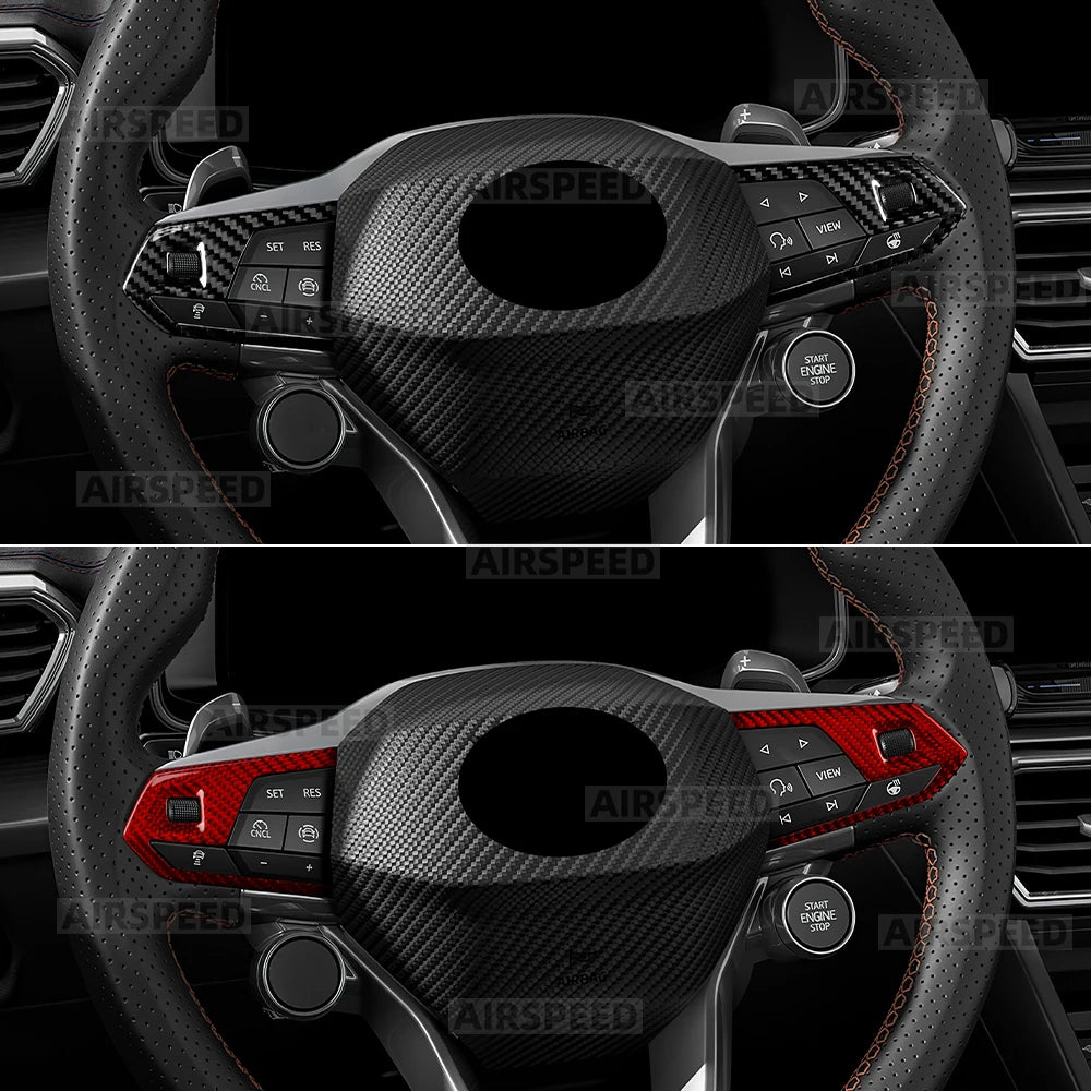 Real Dry Carbon Fiber Trim For Seat Ateca/ibiza/Leon/Tarraco