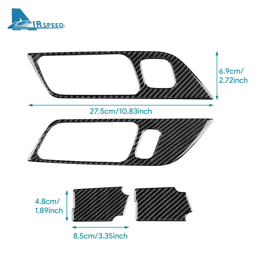 Real Soft Carbon Fiber Sticker For Ford Mustang GT Dark Hors