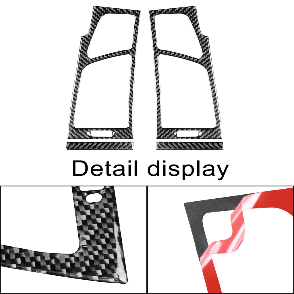 Carbon Fiber Stickers Sides Air Conditioning Outlet Panel Fr
