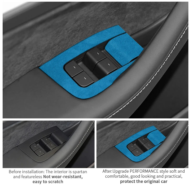 For Tesla Model 3 Y 2019-2023 Window Switch Lifter Panel Tri