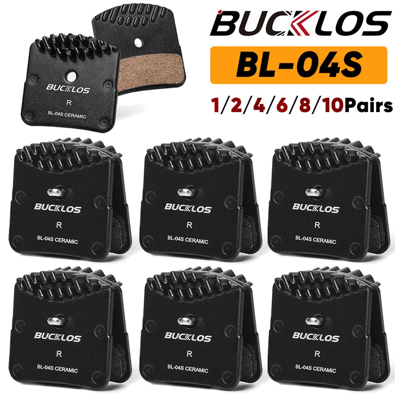 BUCKLOS Bicycle Ceramic Disc Brake Pads MTB Hydraulic Brake 