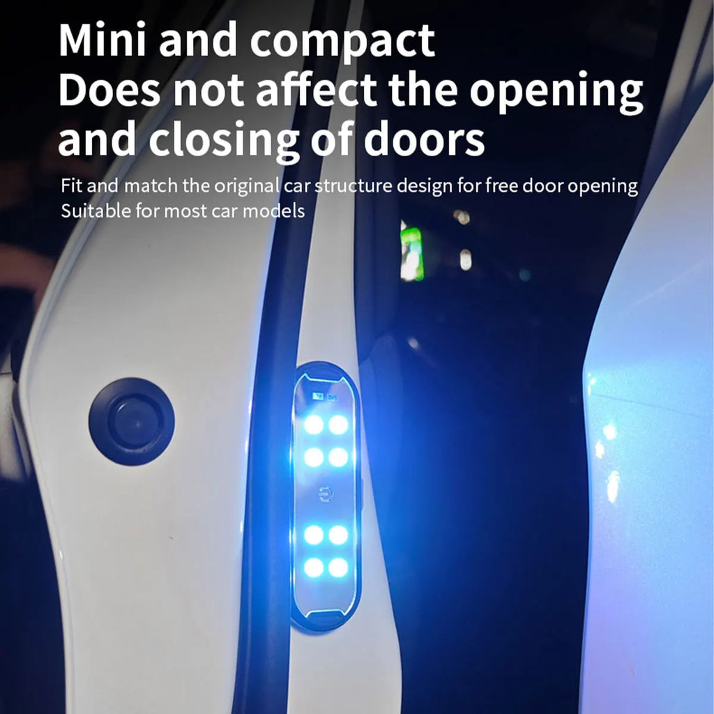 2Pcs Car LED Door Lights RGB Led Wireless Door Warning Light